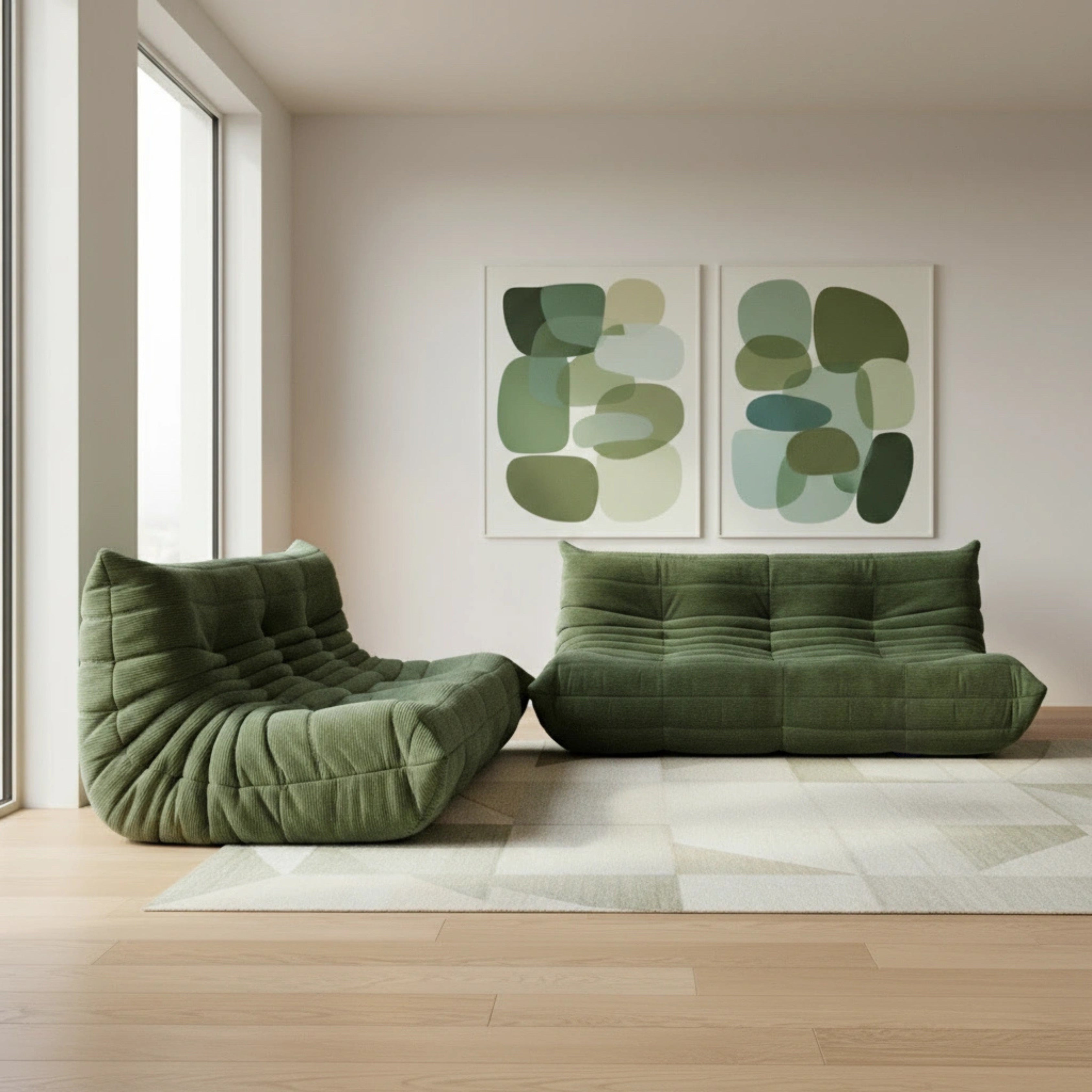 Mid-Century Fireside Sofa Series