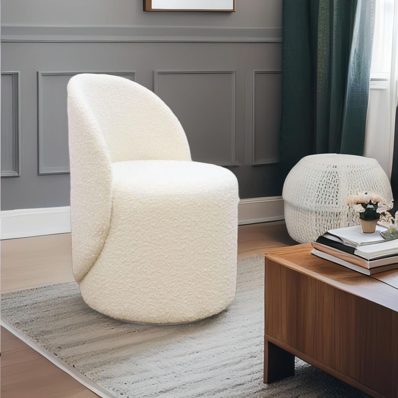 Goop boucle online chair